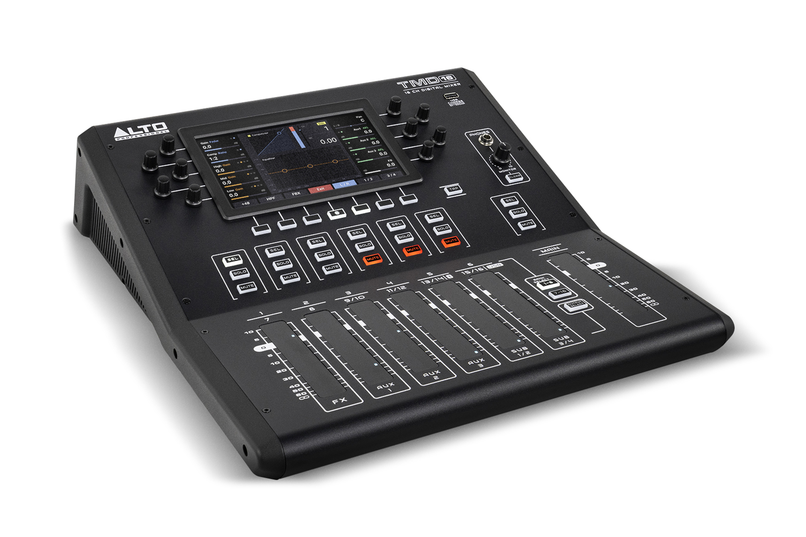 CONSOLE DE MIXAGE NUMERIQUE 16 CANAUX BT & USB - ALTO