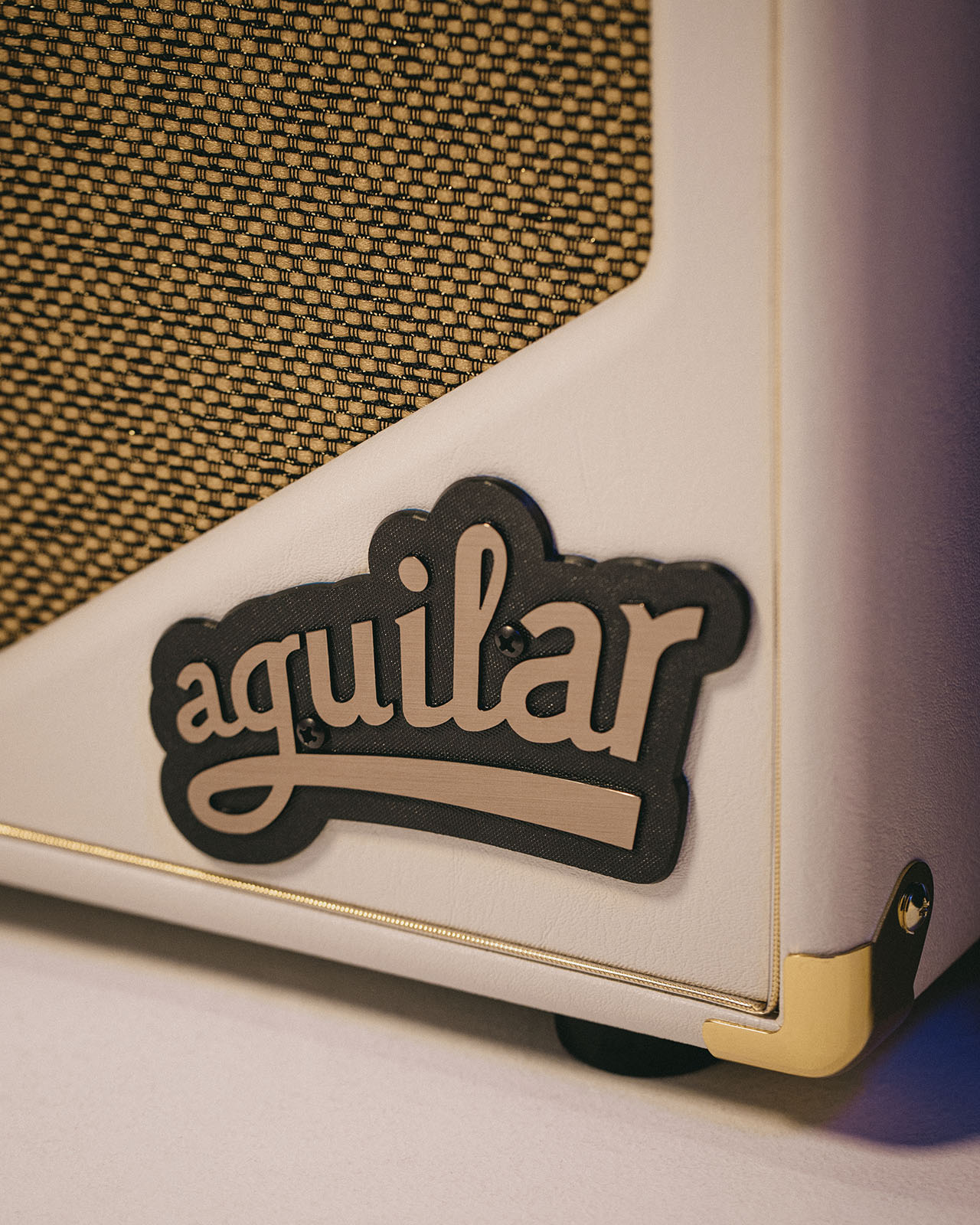 Baffle basse Aguilar SL 112 30th anniversary Blanc / Or