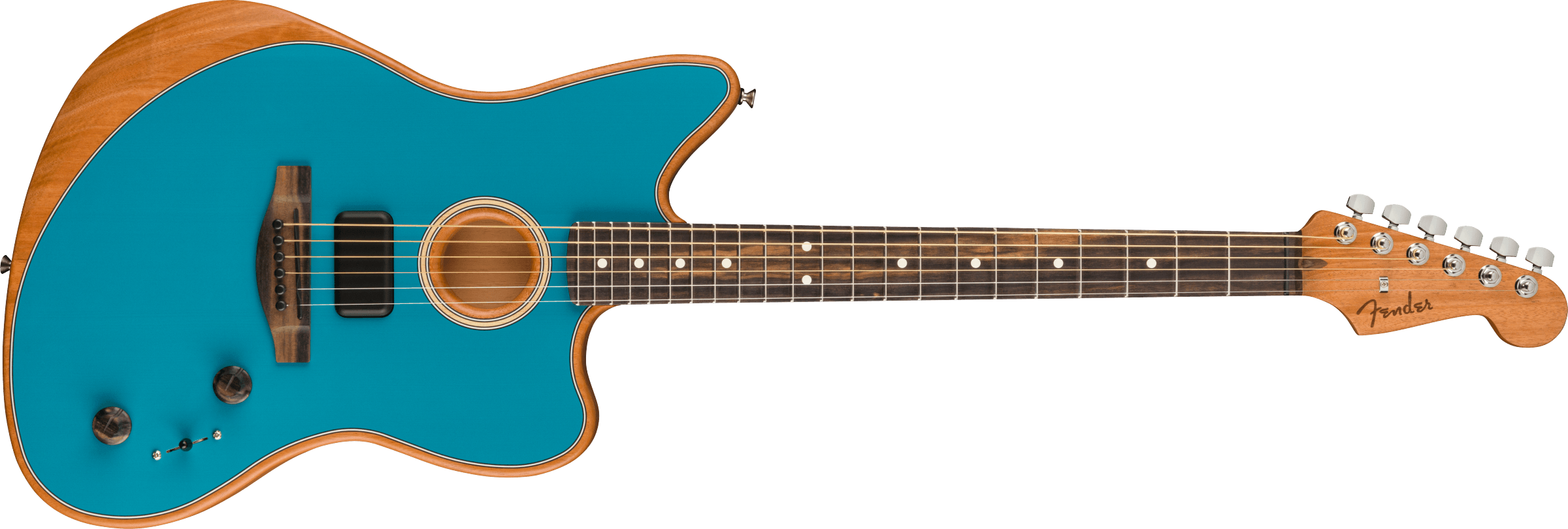 Guitare FENDER American Acoustasonic® Jazzmaster® Ocean Turquoise, Ebony Fingerboard