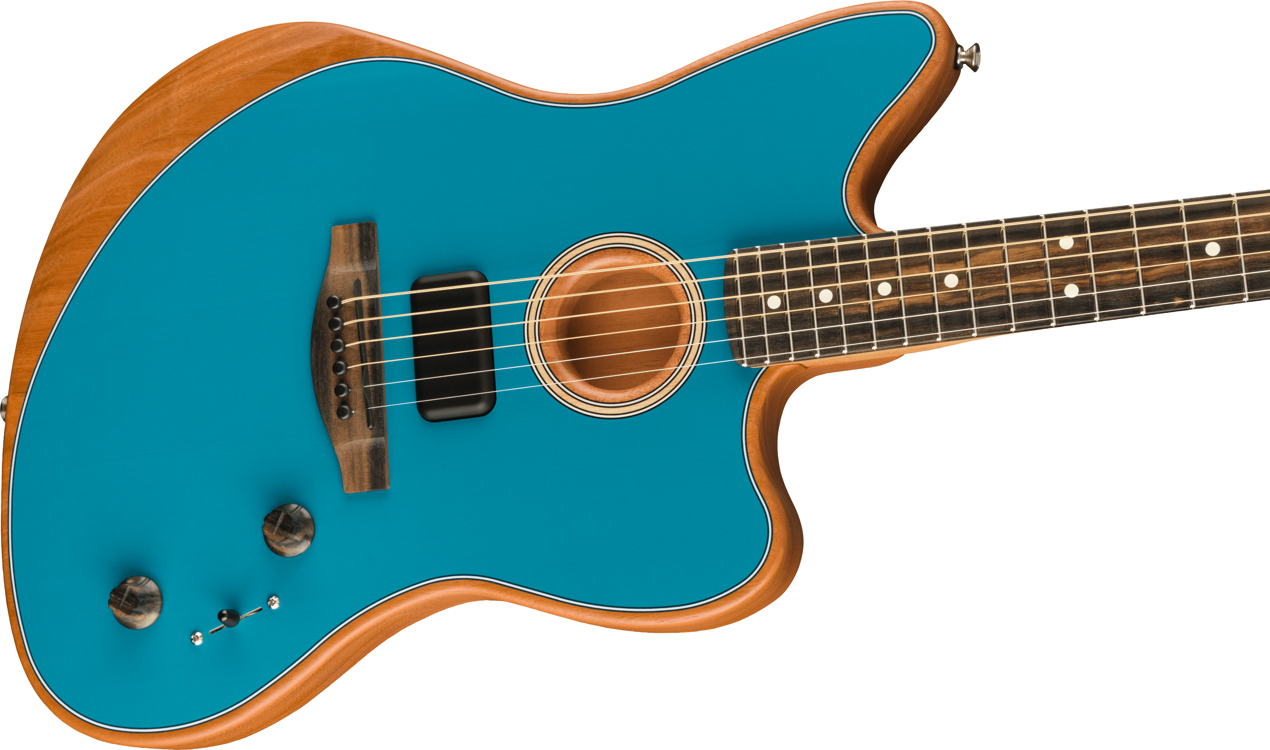 Guitare FENDER American Acoustasonic® Jazzmaster® Ocean Turquoise, Ebony Fingerboard