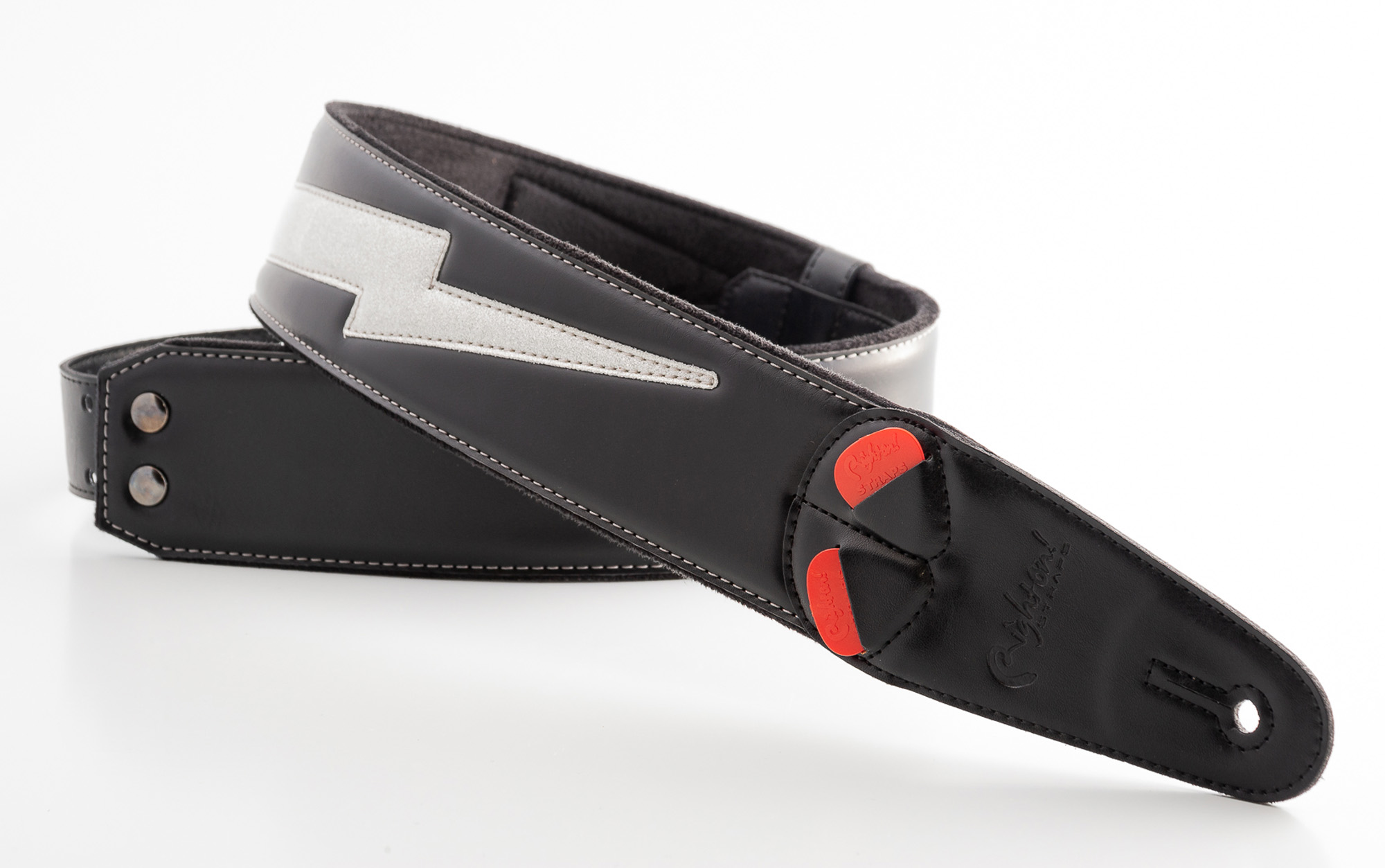 COURROIE VEGAN RIGHTON BOLT II SILVER