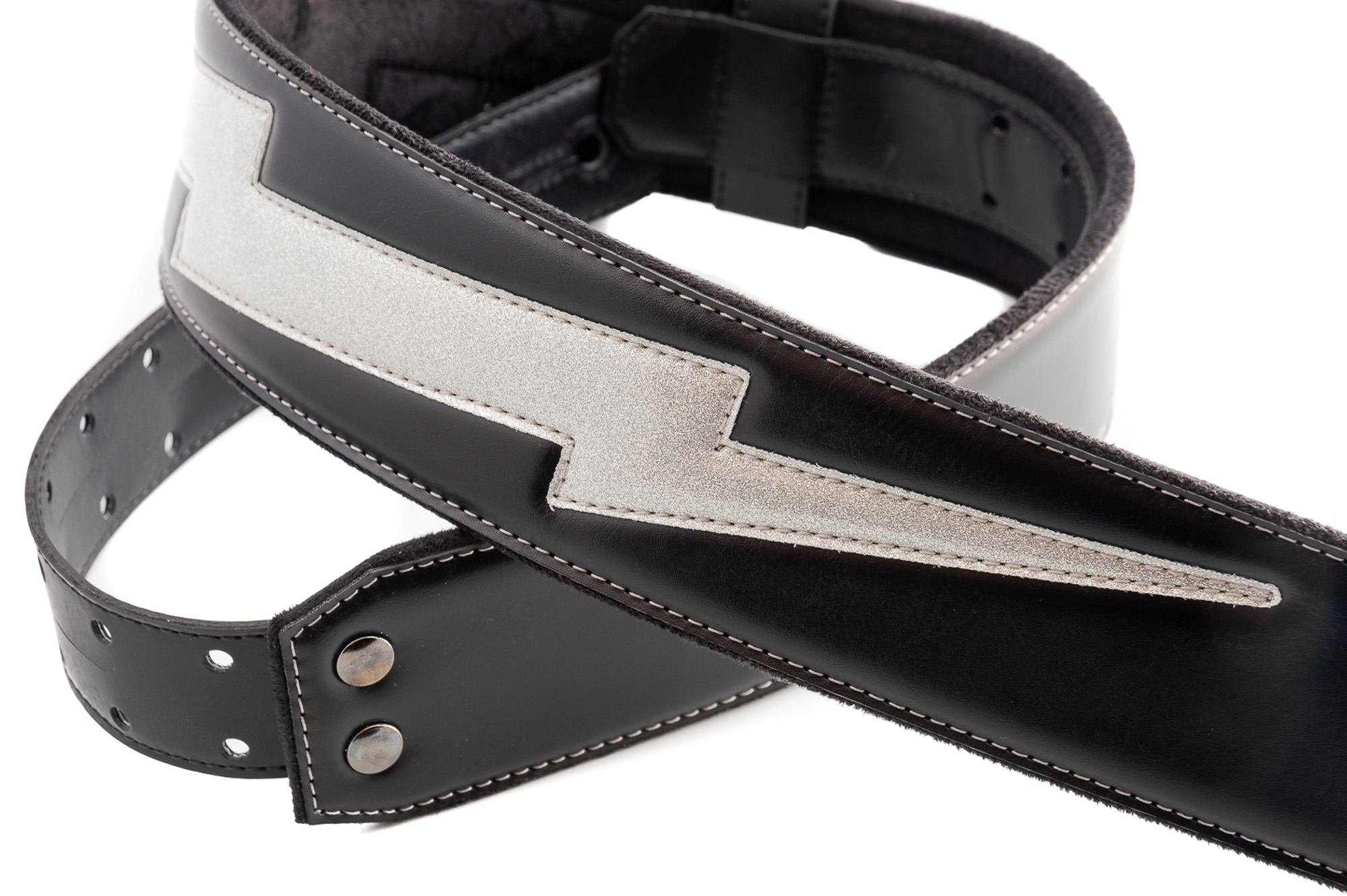 COURROIE VEGAN RIGHTON BOLT II SILVER