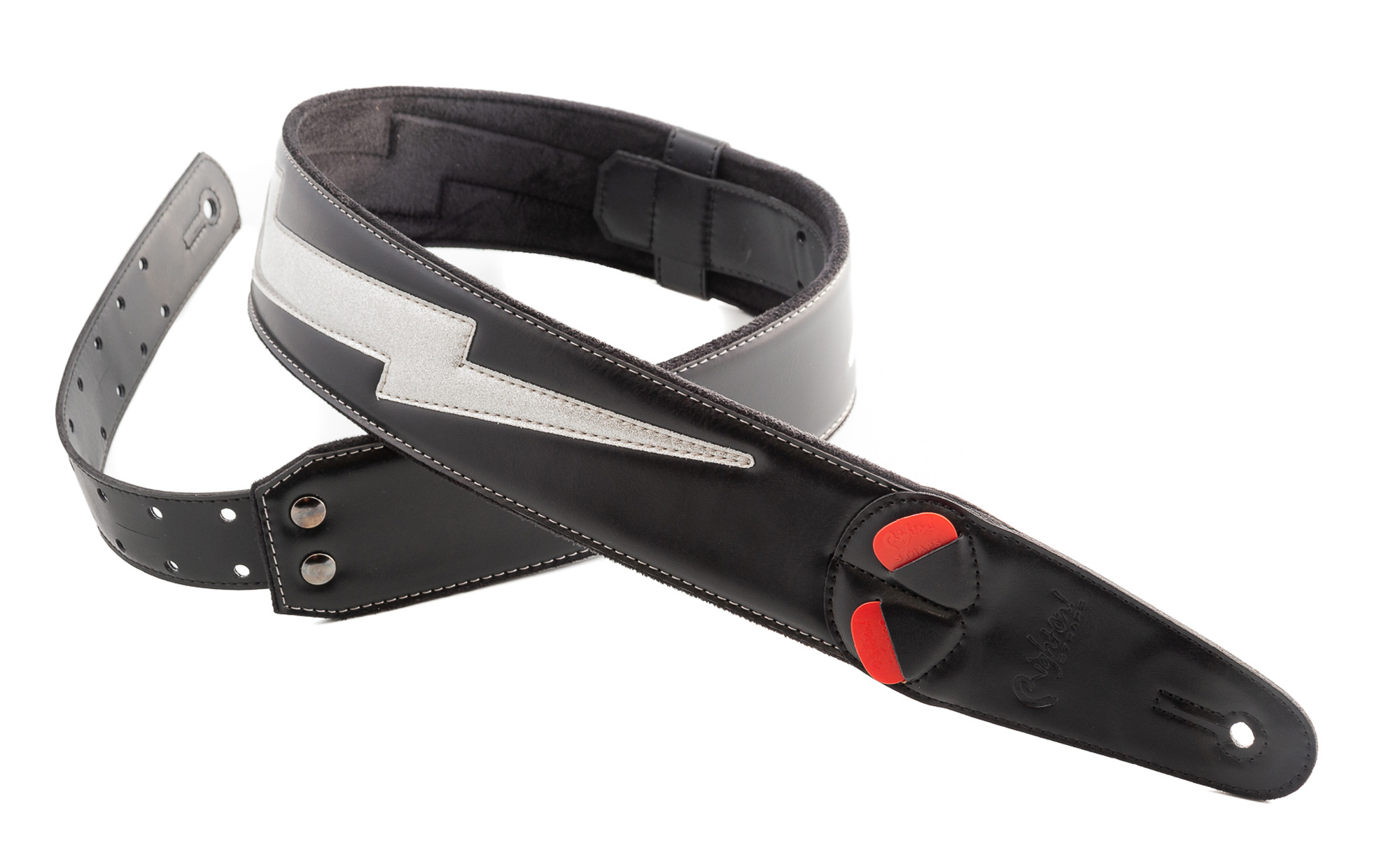 COURROIE VEGAN RIGHTON BOLT II SILVER