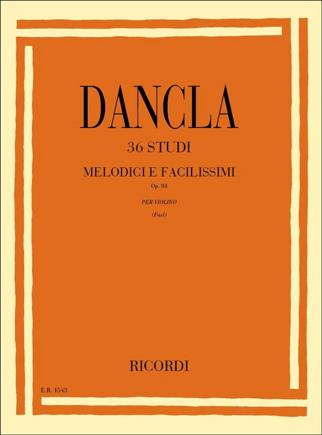 DANCLA 36 Etudes - Violon Ricordi