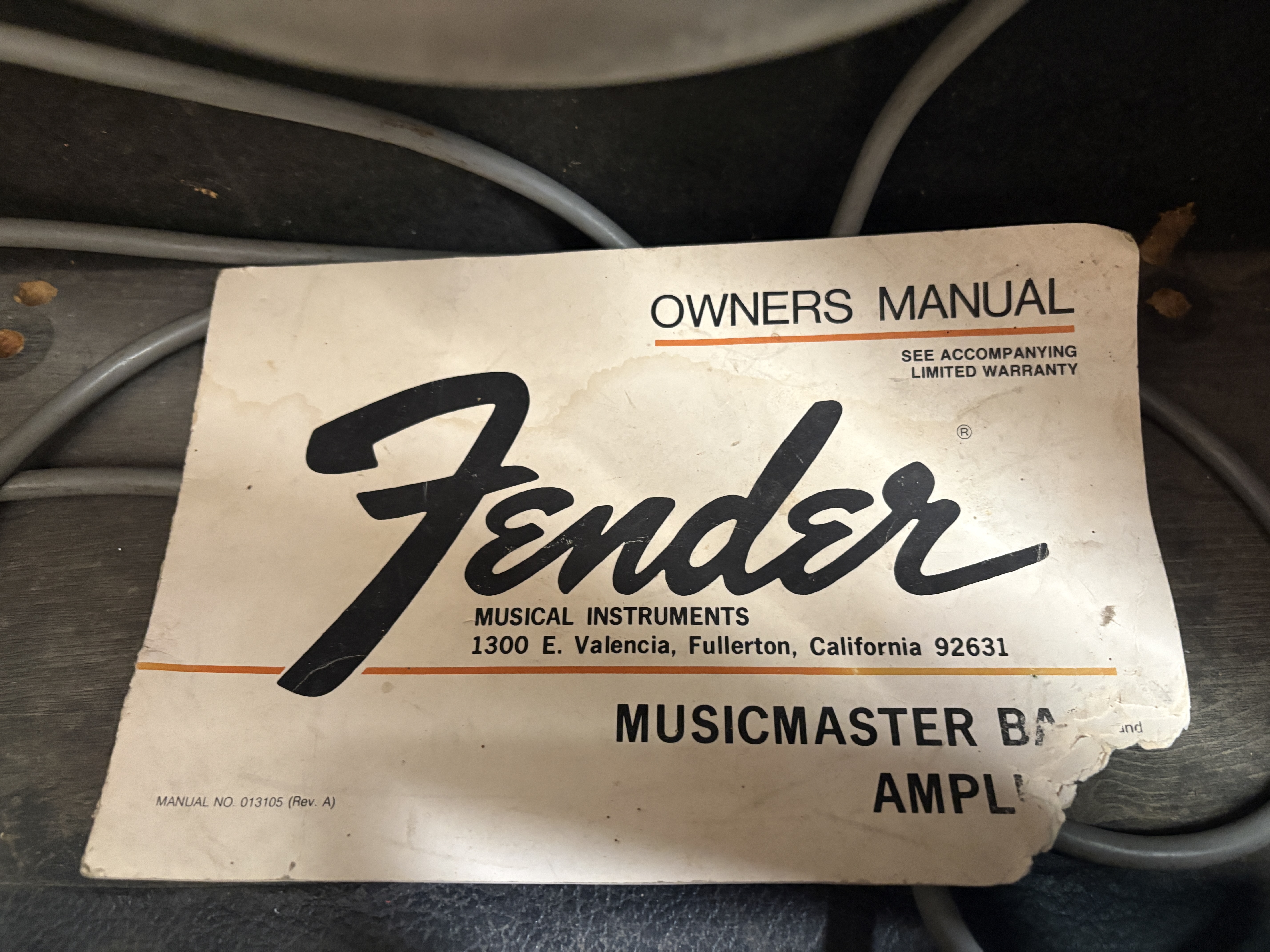 OCCASION Ampli Fender Musicmaster bass