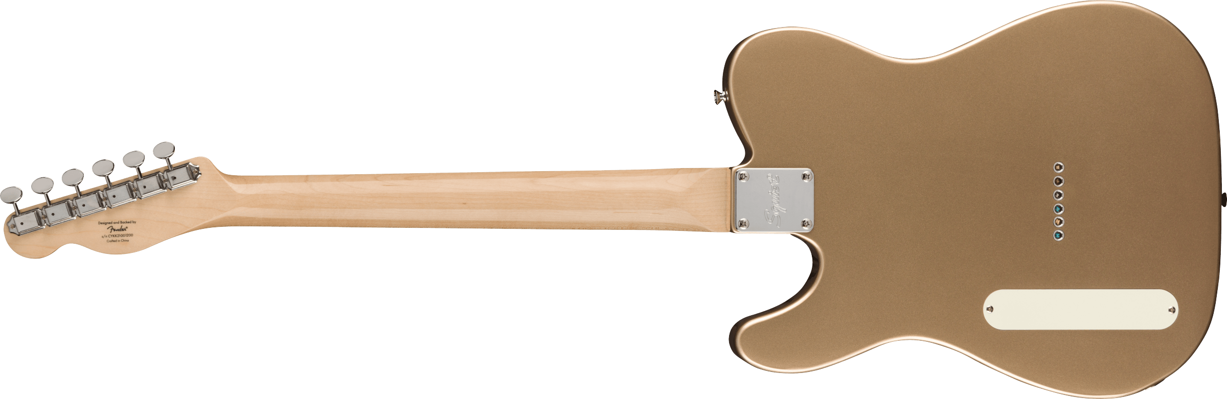 Squier Paranormal Cabronita Telecaster® Thinline, Laurel Fingerboard, Mint Pickguard, Matching Headstock, Shoreline Gold