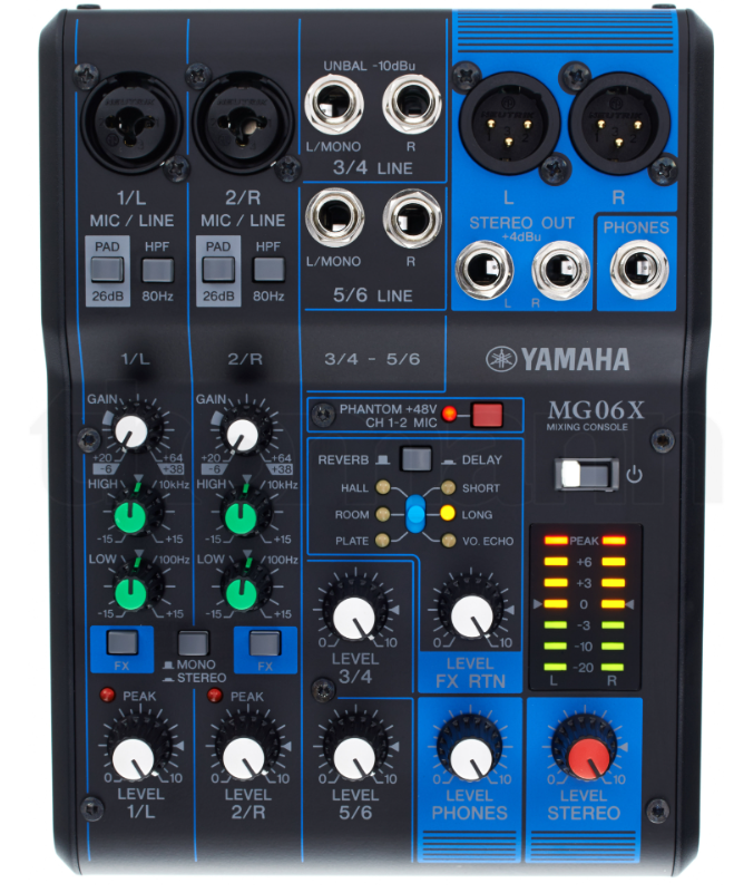 LOC TABLE MIX YAMAHA MG06X + EFFETS