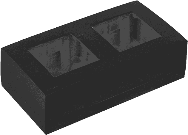 CADRE NOIR POUR 2 PLASTRONS - AUDAC
