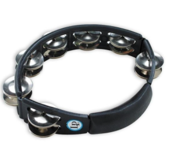 LATIN PERCUSSION TAMBOURINS CYCLOP À MAIN NOIR