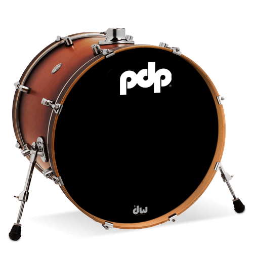 BATTERIE PDP BY DW CONCEPT MAPLE 6 fûts + hardware Satin Tobacco Burst