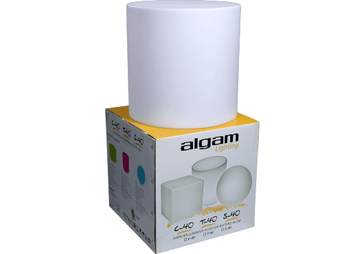 Algam Lighting  T-40 Cylindre de décoration lumineuse - 40 cm