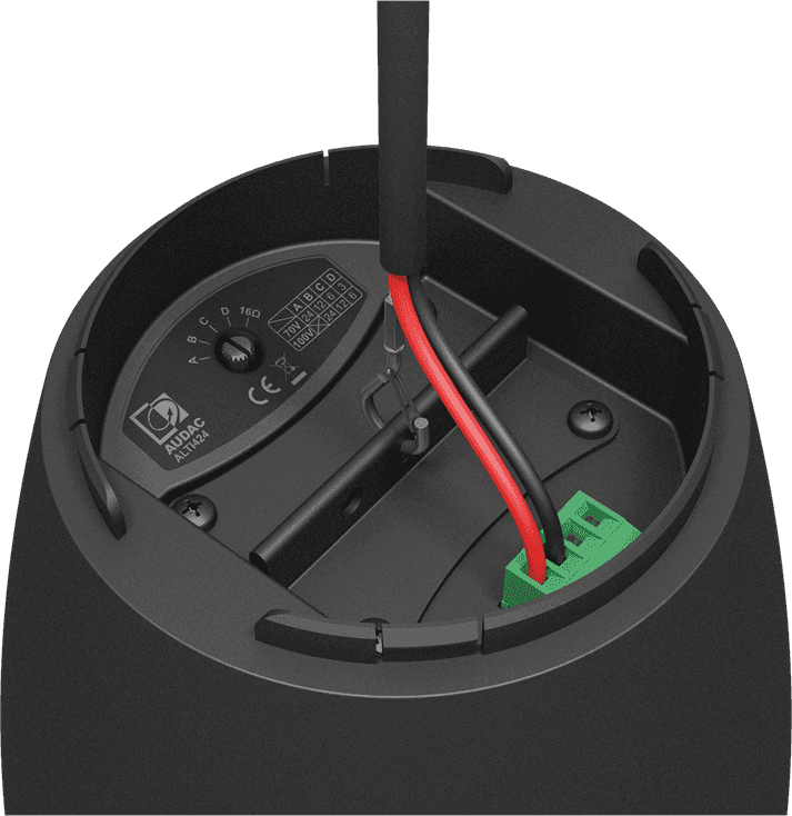 AUDAC - ALTI6-B ALTI - Suspendu 2 voies 6,5 60W/16Ω-100V-Noir