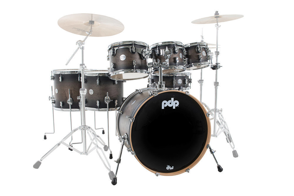 PDP BY DW SHELLSET CONCEPT MAPLE SAINT CHARCOAL BURST