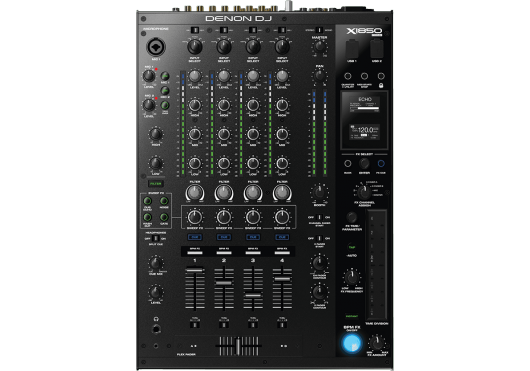 DENON DJ - X1850 4 voies, 2 USB Audio, DSP 16 effets