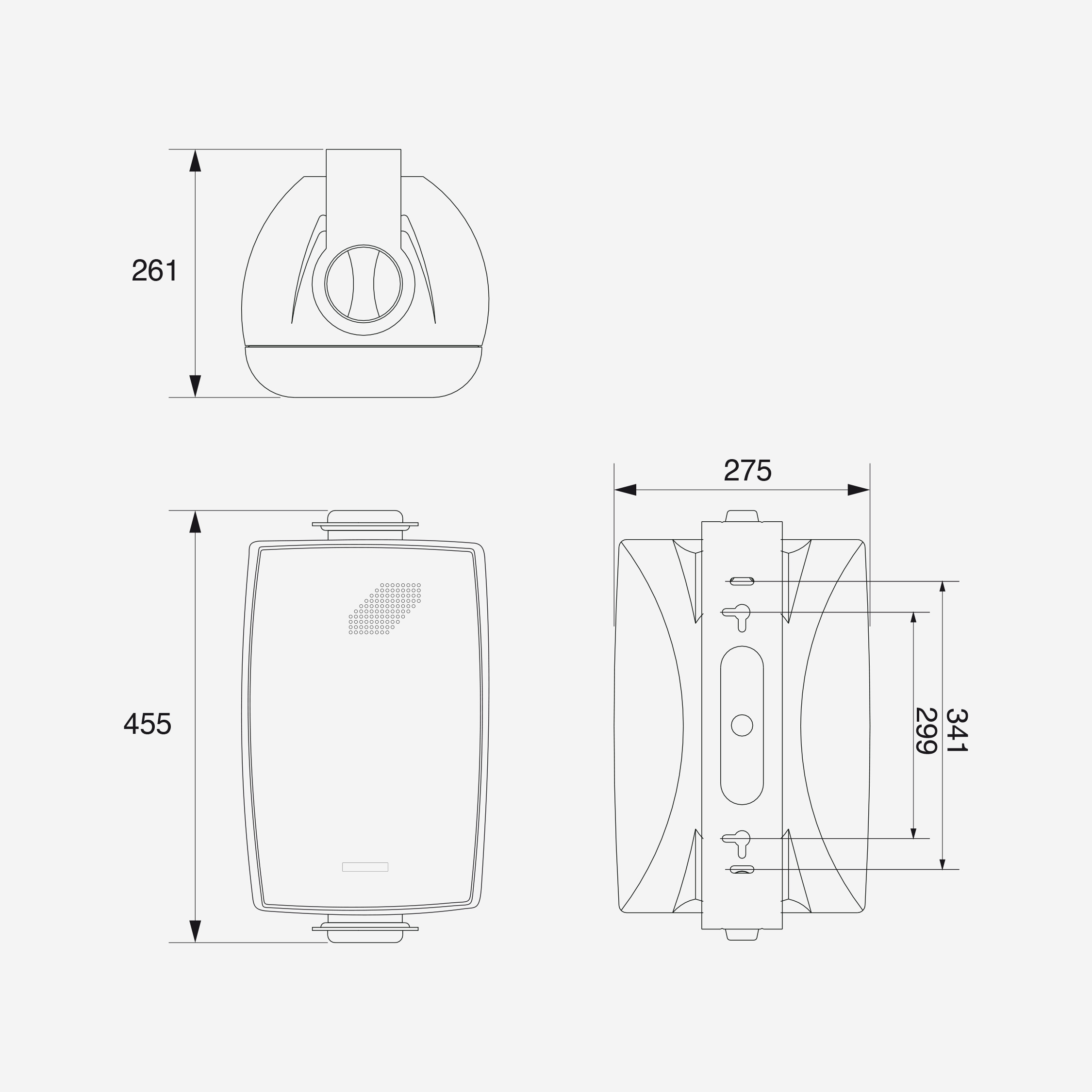 Enceintes Audiophony - EHP880W 8+1 100V/8 Ohms 80W - blanche
