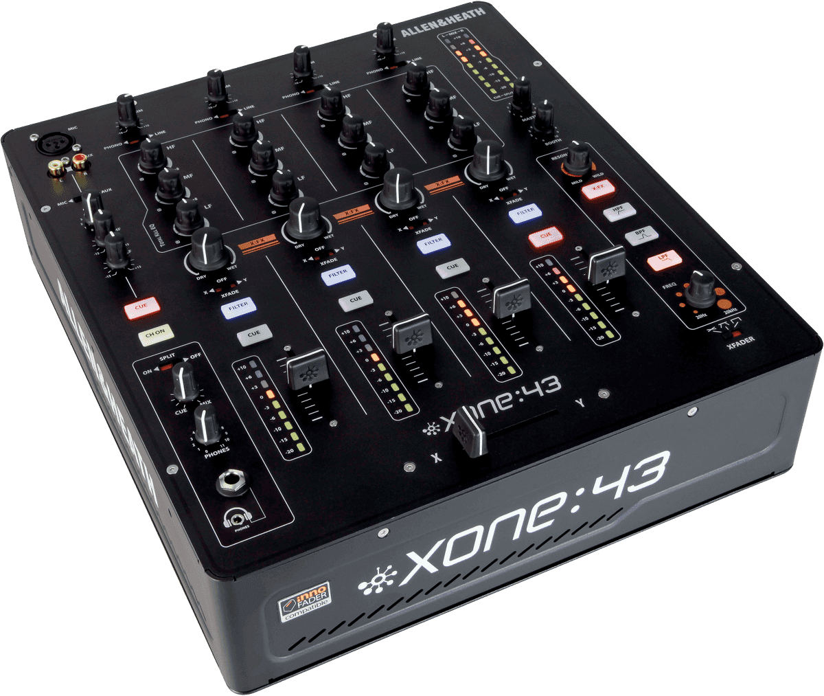 ALLEN & HEATH Table de mixage DJ - XONE-43 Consoles Club - 4 voies stéréo, 2 out stéréo