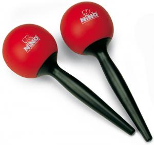 MARACAS NINO PLASTIQUE RONDS ROUGE NINO582R