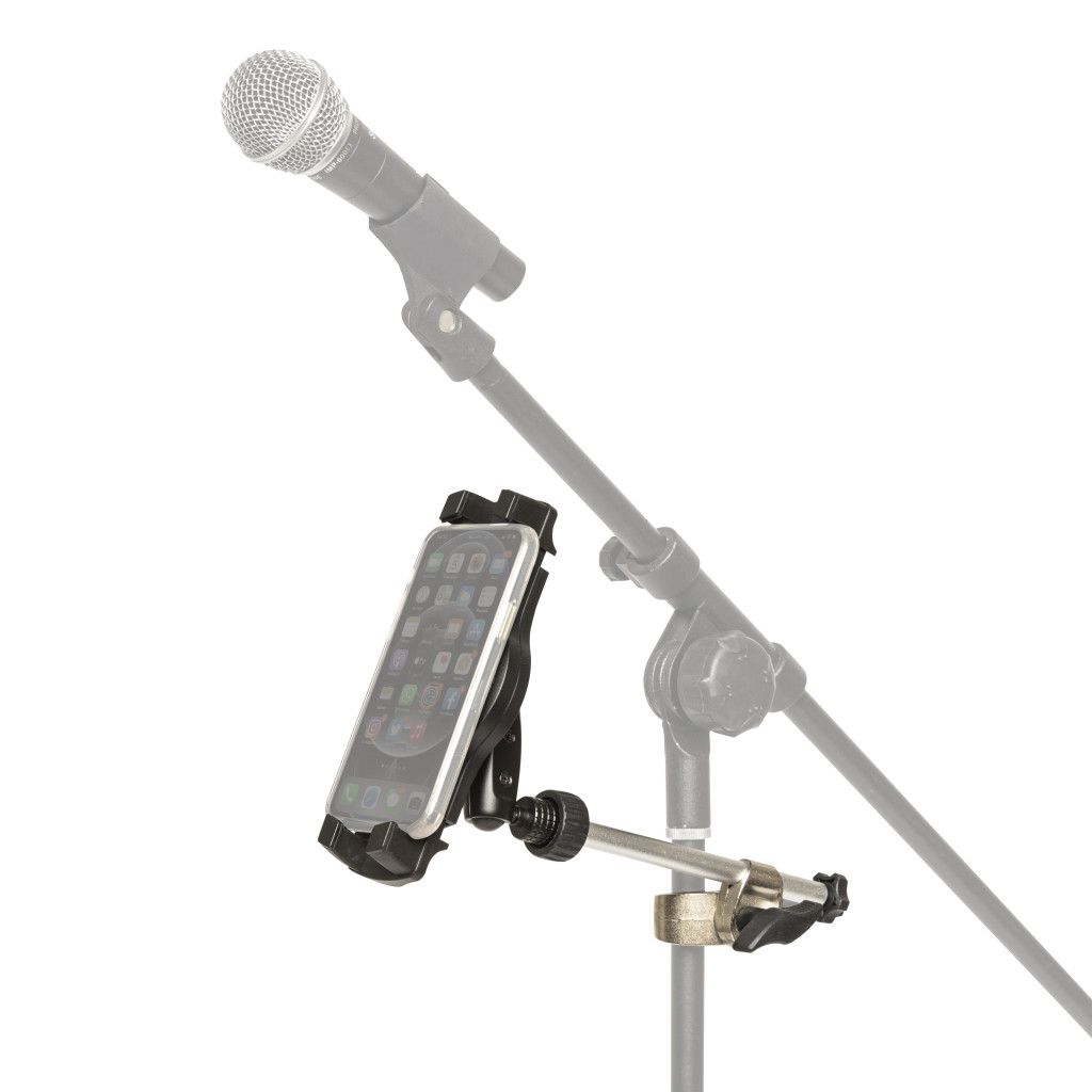 Kit de support Stagg Look Smart pour smartphone ou tablette avec pince et bras