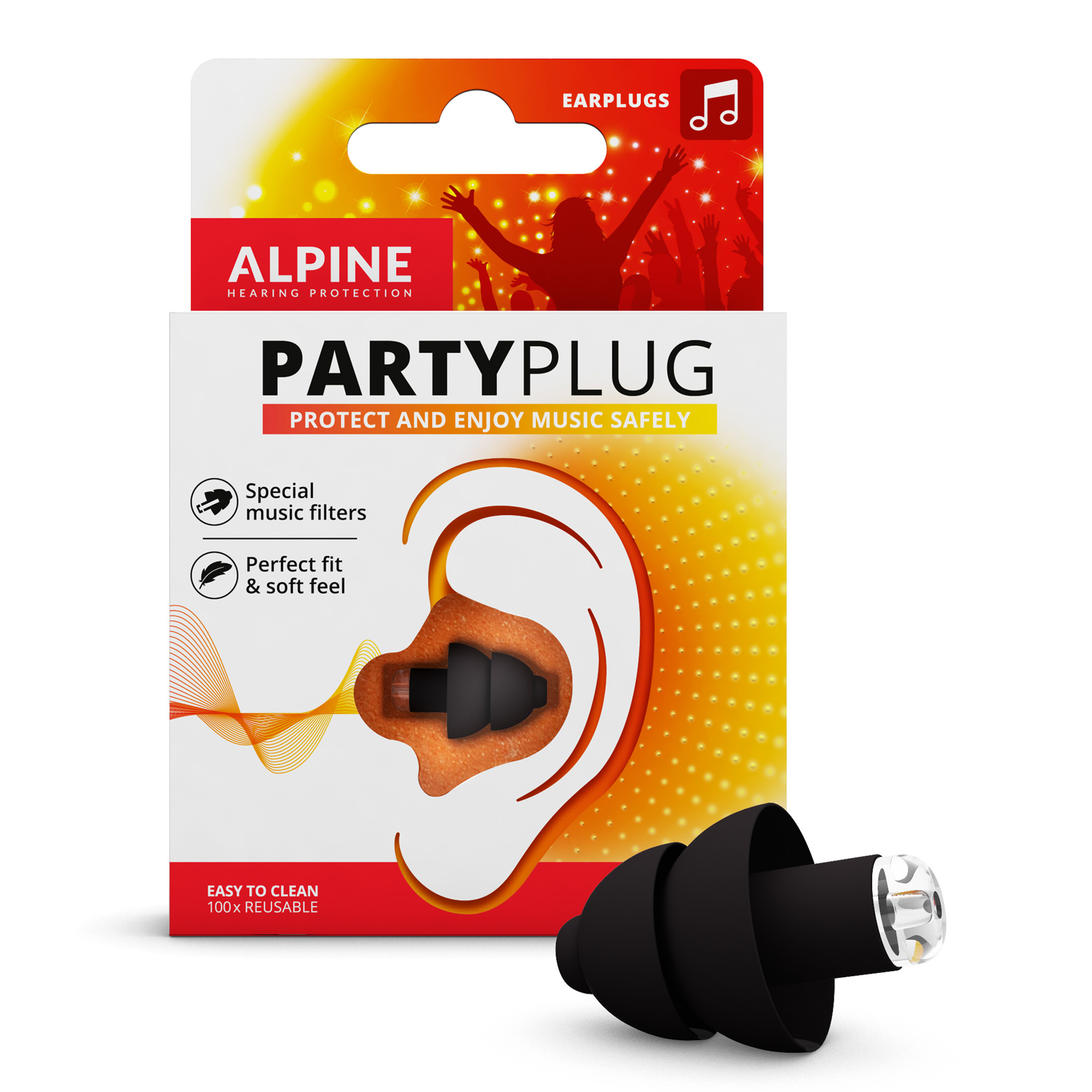 BOUCHONS ALPINE PARTYPLUG NOIR