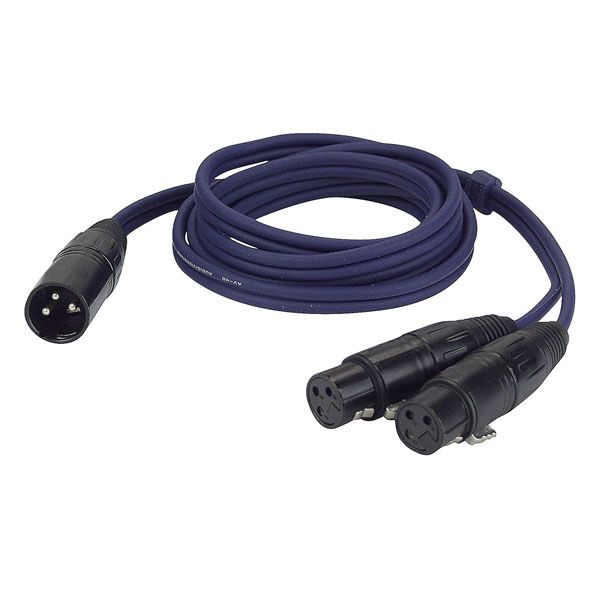 DAP FL38 - bal. XLR/M 3 p. - 2 XLR/F 3 p.