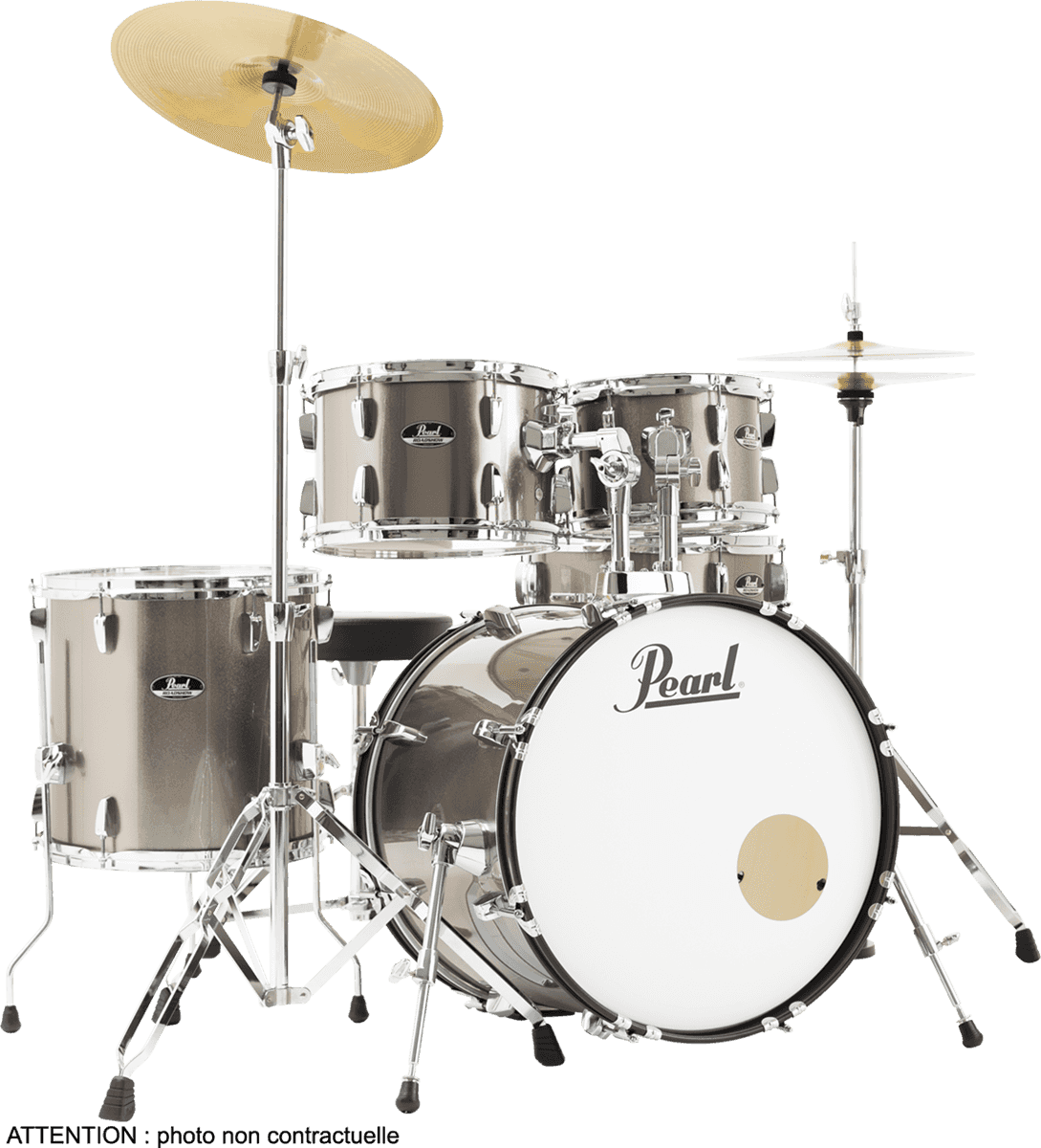 PEARL - RSS505CC-707 Fusion 20 5 fûts - Bronze Metallic + pack Sabian Solar 2 cymbales