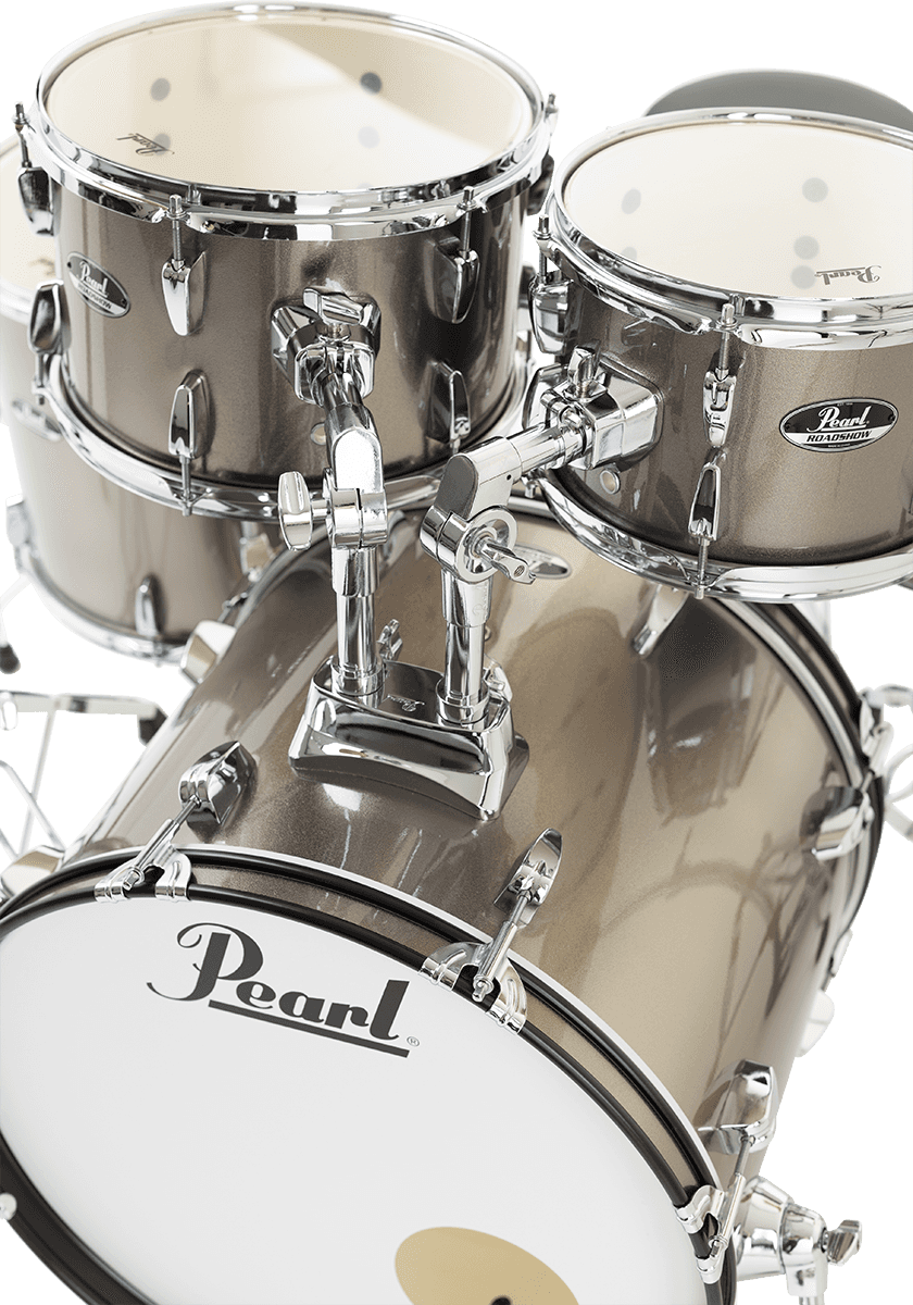 PEARL - RSS505CC-707 Fusion 20 5 fûts - Bronze Metallic + pack Sabian Solar 2 cymbales