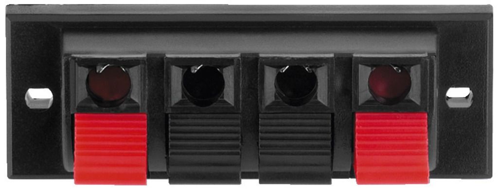 Bornier haut-parleur, 4 pôles