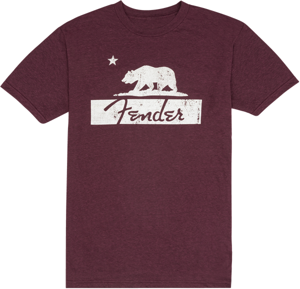 Fender T-shirt unisexe Fender® Burgundy Bear, M