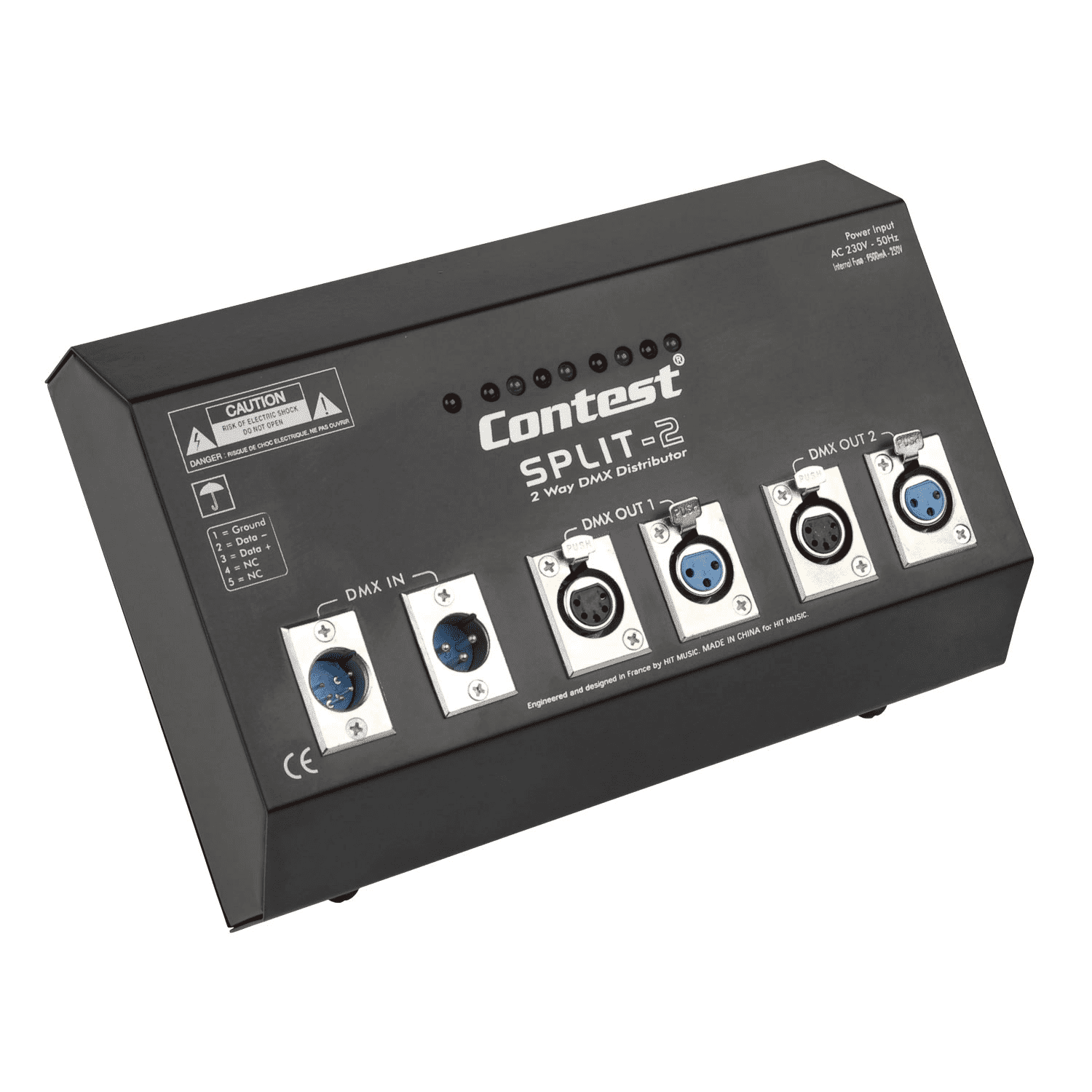 REPARTITEUR CONTEST SPLIT-2  DMX 1 entrée 2 sorties