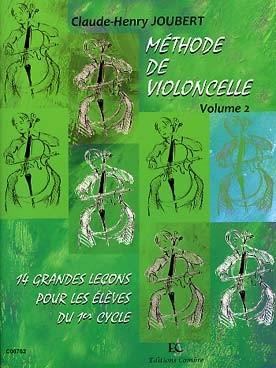 PARTITIONS CLAUDE HENRY JOUBERT METHODE DE VIOLONCELLE VOL 2