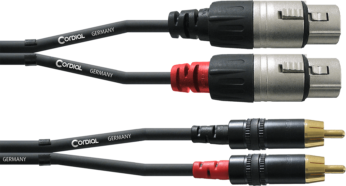 CABLE CORDIAL CFU3FC 2RCA/2XLRFEMELLE