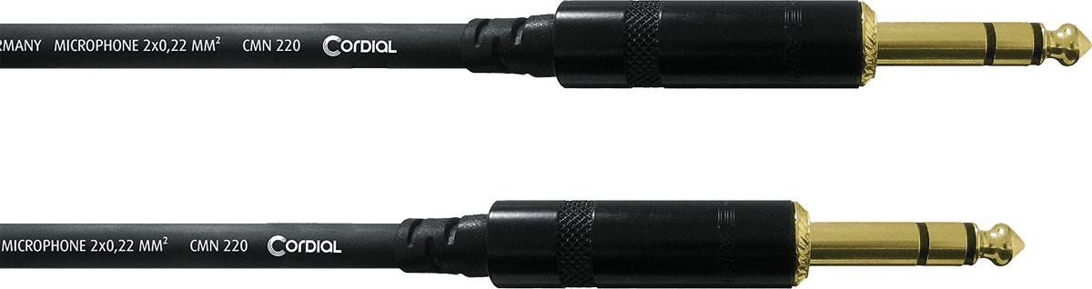 CORDIAL - CFM1.5VV Jack - Jack stéréo m./m. - 1.5m