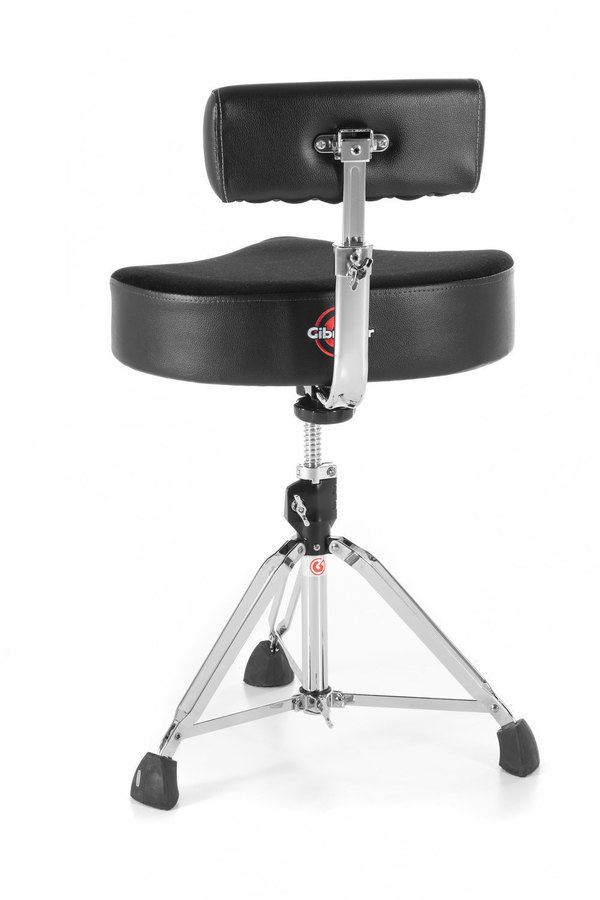 GIBRALTAR SIÈGE BATTEUR 9800 SERIES Tabouret de batteur avec très grande assise en forme de selle et dossier