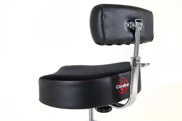 GIBRALTAR SIÈGE BATTEUR 9800 SERIES Tabouret de batteur avec très grande assise en forme de selle et dossier