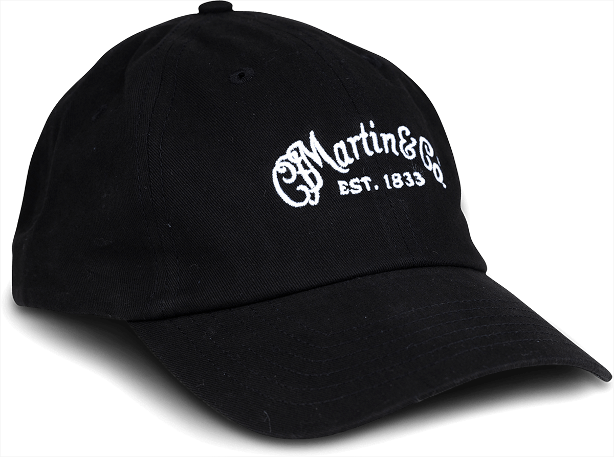 CASQUETTE MARTIN NOIRE LOGO BLANC