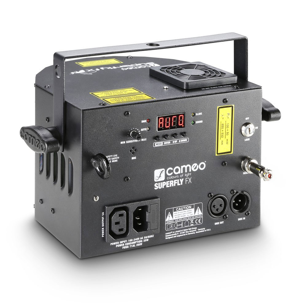 EFFET DE LUMIERE CAMEO SUPERFLY FX Projecteur « 2-en-1 » effet Derby et laser Grating