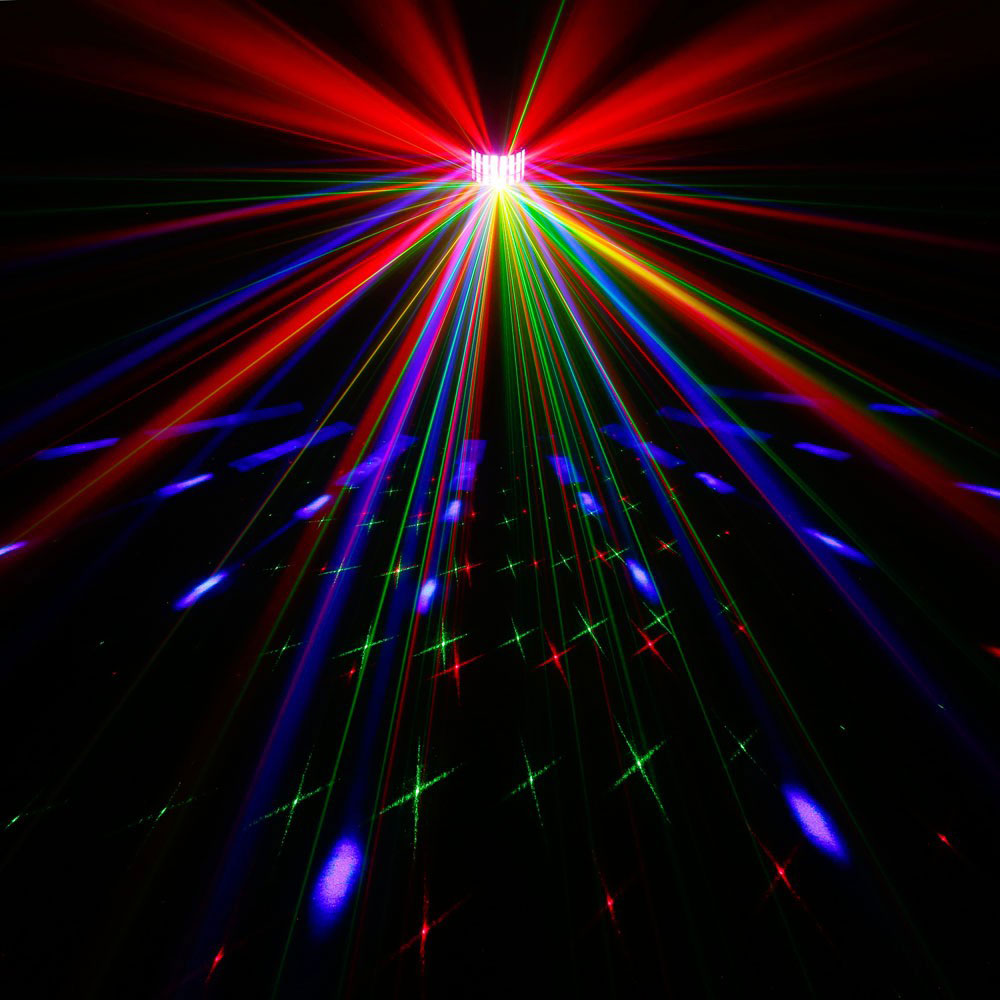 EFFET DE LUMIERE CAMEO SUPERFLY FX Projecteur « 2-en-1 » effet Derby et laser Grating