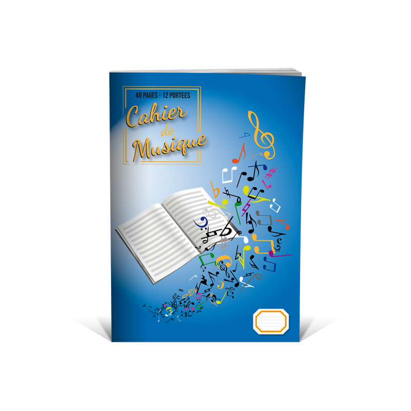 Cahier de musique 12 portées