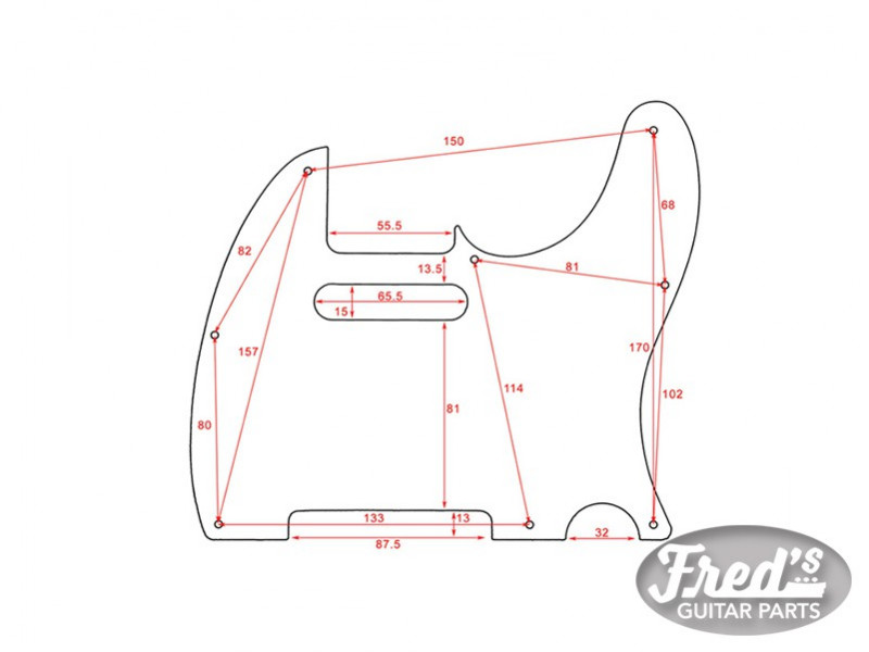 TELE BLACK 3-PLY 8 H .090