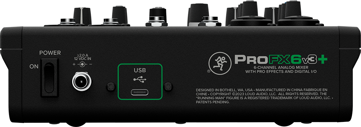 TABLE MIXAGE MACKIE PROFX6V3+ - USB 6 canaux + Bluetooth et effets