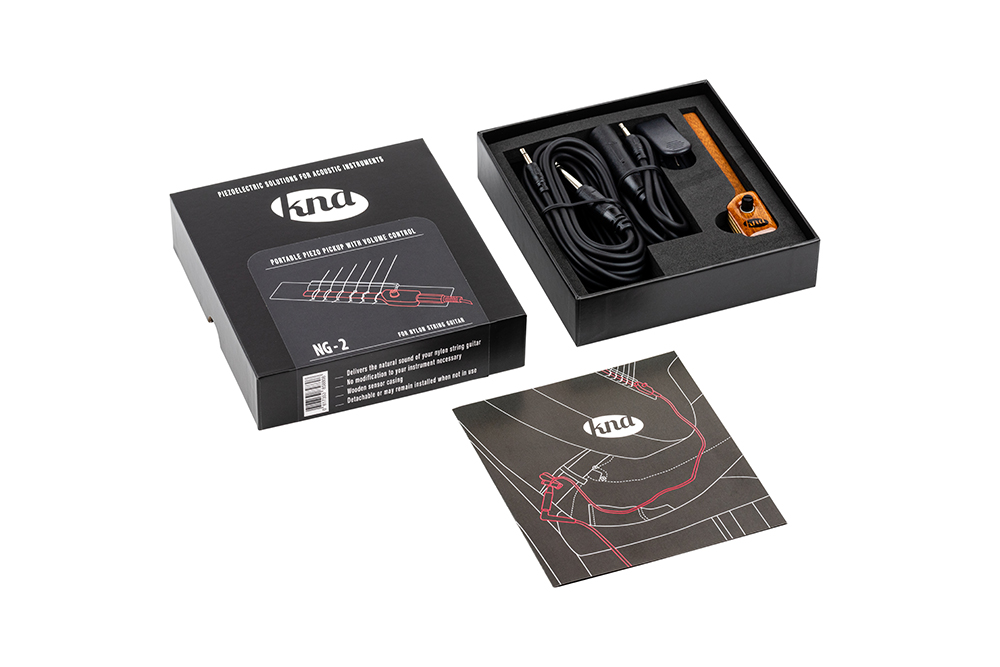 KNA NG-2 Micro Guitare nylon Piezo avec volume