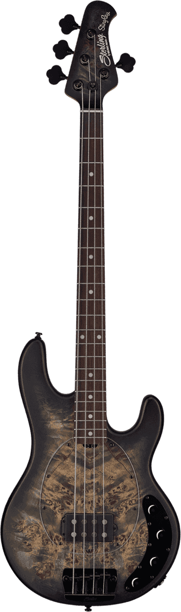 Basse STERLING BY MUSIC MAN - RAY34PB-TBKS-R2 StingRay34 - Transparent Black Satin