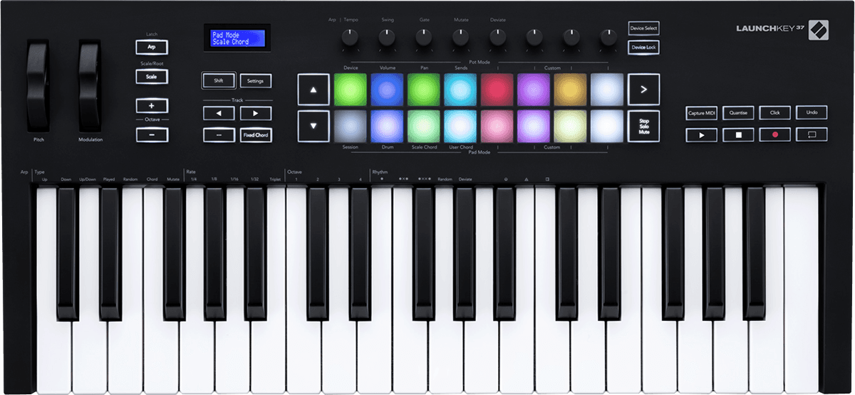 NOVATION - Clavier maître LAUNCHKEY 37 Mk3 - 37 notes, 16 pads