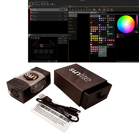 Sunlite Basic Suite 3 - Logiciel et interface USB DMX