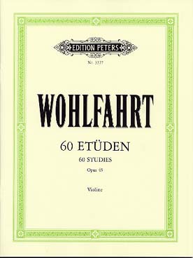 PARTITIONS FRANZ WOHLFAHRT 60 ETUDEN OPUS 45