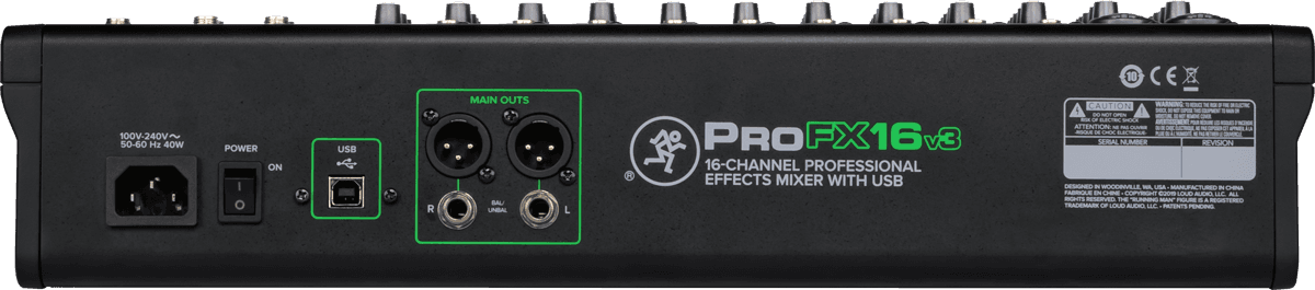 TABLE MIXAGE PROFX16V3 - MACKIE