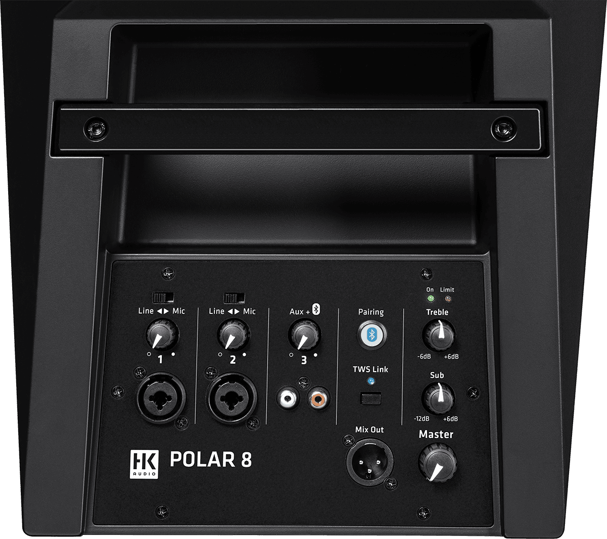 HK AUDIO - POLAR 8 Systèmes Complets - Kit amplifié mono bluetooth TWS avec housses