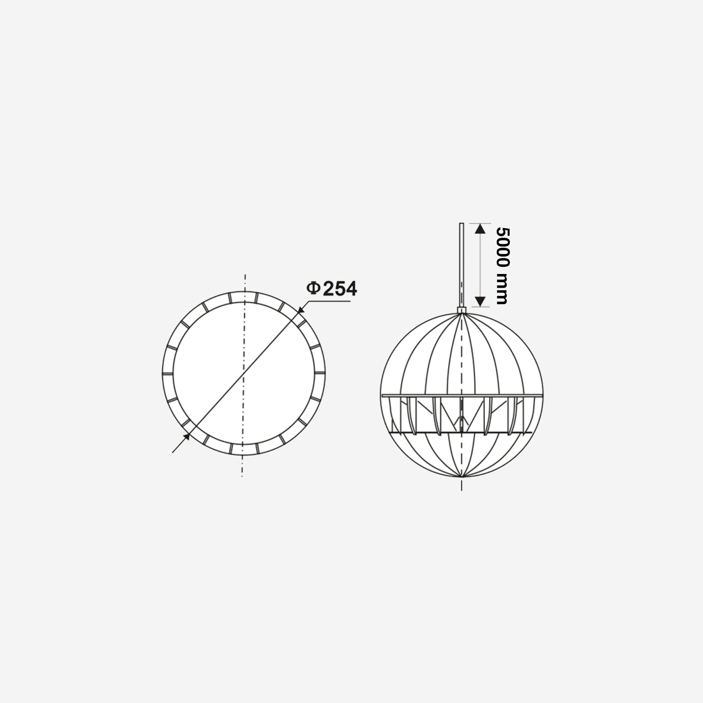 Audiophony - SHP820W - Enceinte à 360° à suspendre 100V
