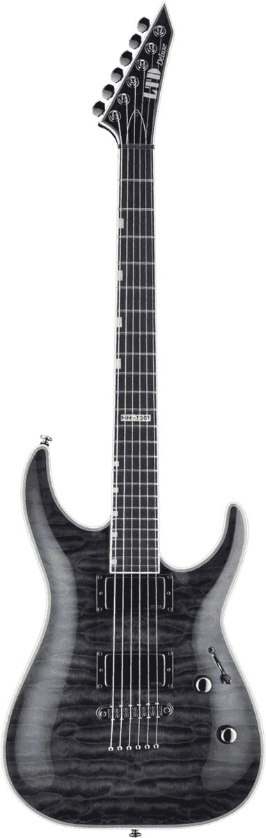 LTD - GES MH1001NT-SBK Modele 1000 Deluxe - Noir transparent flammé