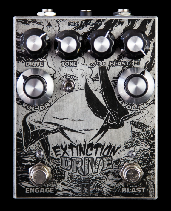 Audiolithe Extinction Drive - Overdrive avec boost, fuzz et octave-up